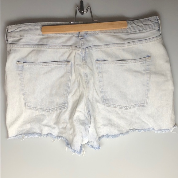 TOP SHOP High Rise Denim MOM Shorts Size US 14 - Picture 5 of 6